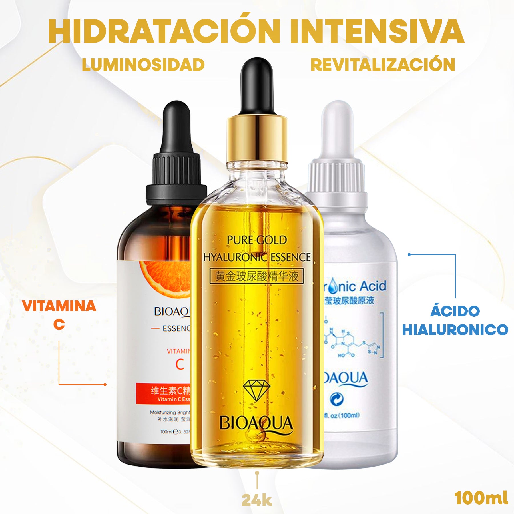 HIDRATACION INTENSIVA+SERUM 24K+ CAJA